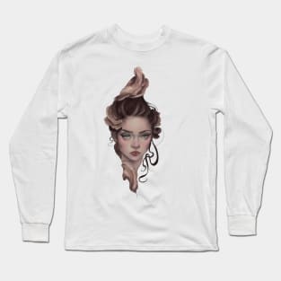 Turkey Tail Mushroom Girl Long Sleeve T-Shirt